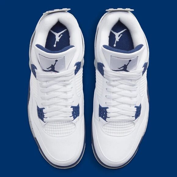 Nike Air Jordan 4 White Smoke Grey Fire Red Midnight Navy DH6927-140 Size 14​ main image 6